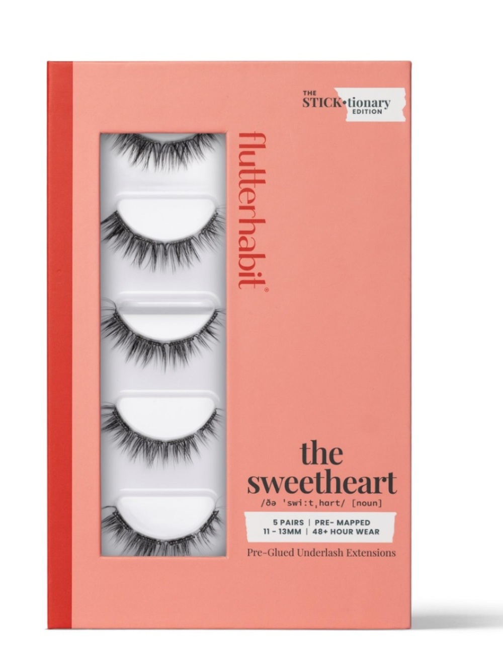 New FlutterHabit STICKtionary Sweetheart Self Adhesive Eyelashes Kit